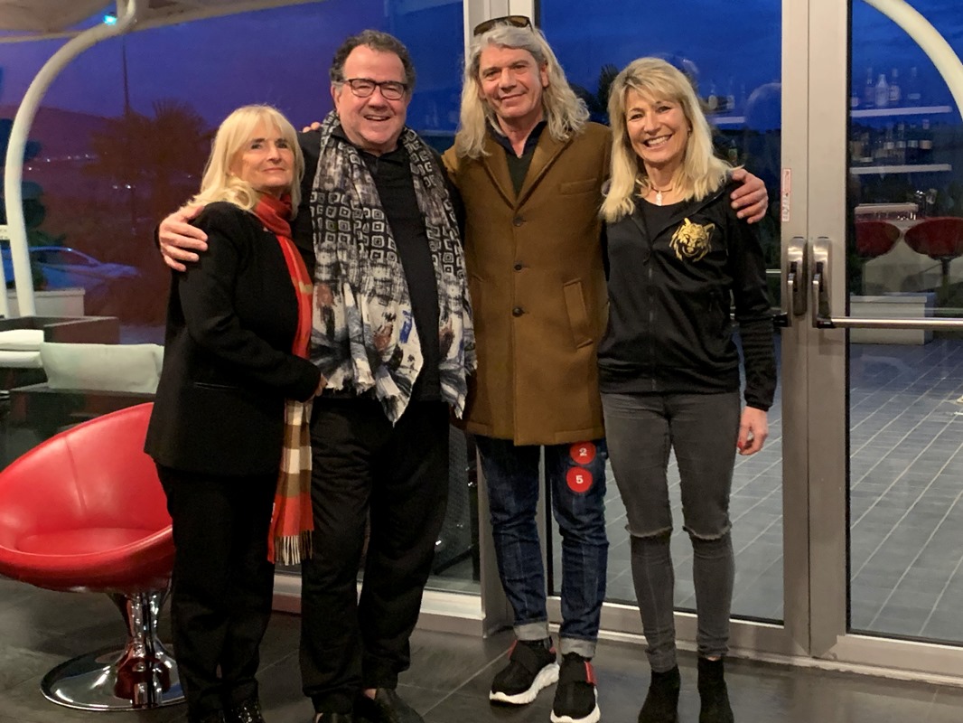 Richard Galliano, son épouse, et&nbsp;Maximiliano Ciucciomei et Nicole Thomet